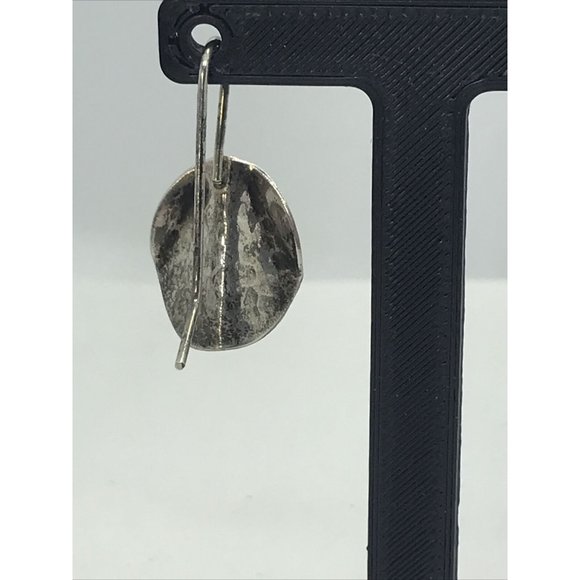 Silver Beaded Drop‎ Bead Earrings Dangle Artisan Estate - Picture 4 of 6